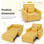 Poltrona letto trasformabile, 3 in 1, vari colori, per 1 persona