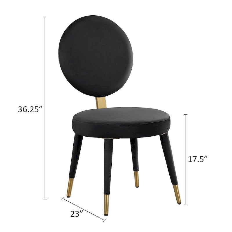 Morden Fort Set da pranzo rotondo moderno di lusso da 5 pezzi con tavolo e sedie