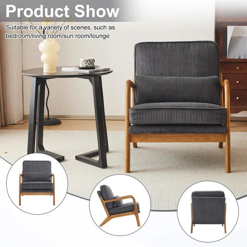 Poltrona imbottita Mid-Century Modern