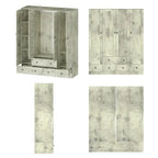 Armadio guardaroba cabina armadio 59W grande armadio indipendente bianco