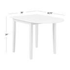 Set da pranzo di 3 pezzi con tavolino allungabile Simple Living Country Cottage