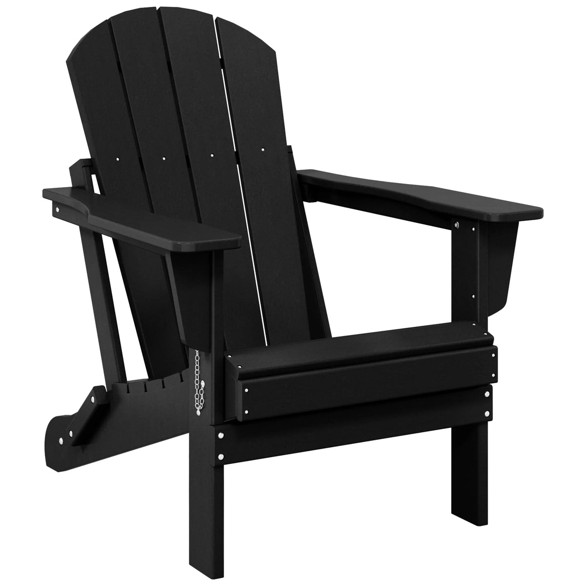 Polytrends Laguna Sedia Adirondack Pieghevole da Esterno per Patio Resistente allo Sbiadimento e alle Intemperie