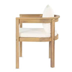 Christopher Knight Home Irene Set da pranzo da esterno rustico a 9 pezzi in legno di acacia con sedie con schienale curvo e cuscini