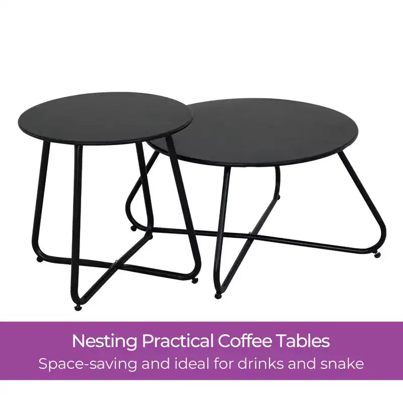 GRANDPATIO Set da 5 pezzi per esterno con divanetto in vimini