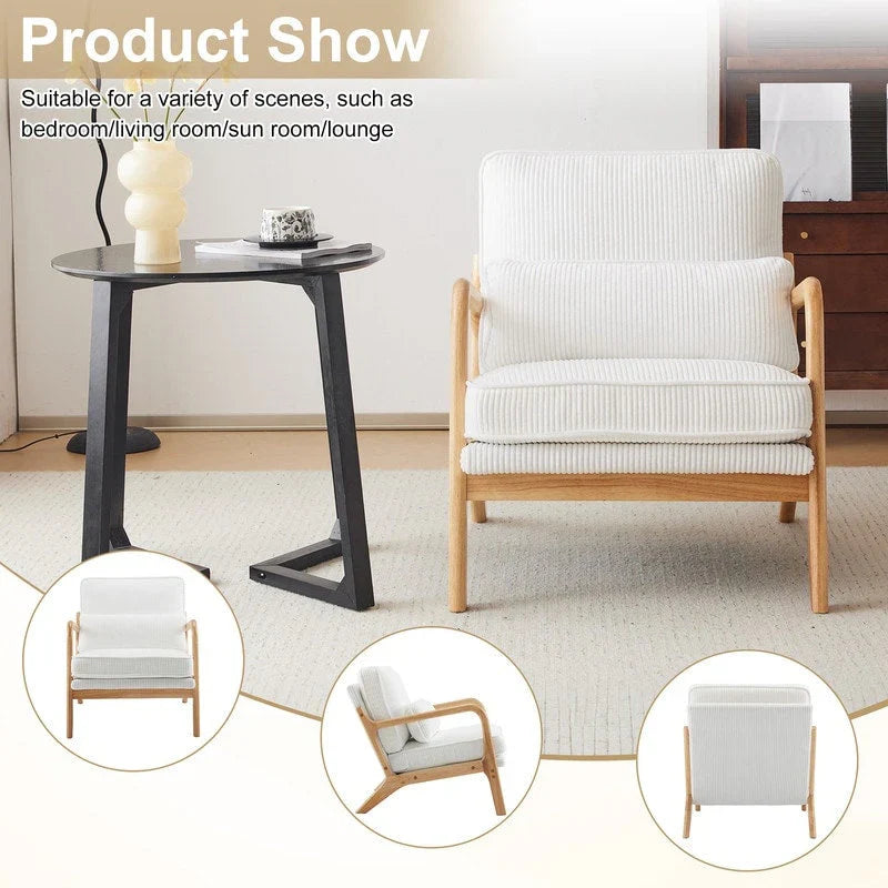 Poltrona imbottita Mid-Century Modern