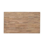 Set Mobili da Patio in Legno di Acacia, Set Conversazione per Esterni con Tavolino da Caffè e Morbidi Cuscini per Giardino, Portico e Balcone, Beige - Merax