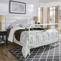Letto matrimoniale in metallo Caledonia Casted Knot - Bianco antico - iNSPIRE Q