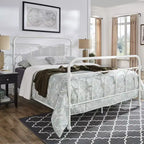Letto matrimoniale in metallo Caledonia Casted Knot - Bianco antico - iNSPIRE Q