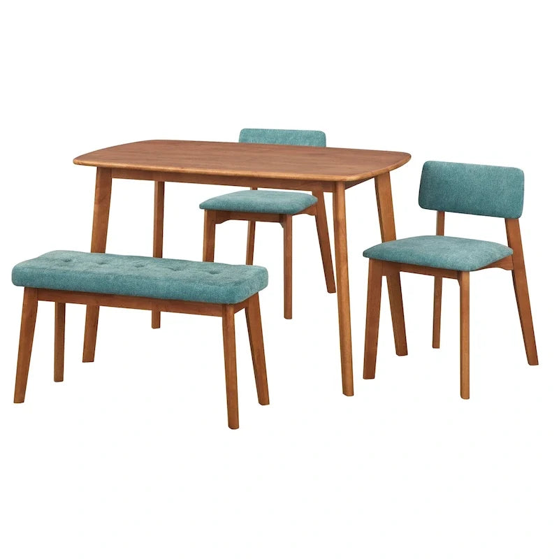 Set da pranzo 4 pezzi in legno massello Nettie Simple Living