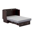 Mobile letto a scomparsa Monroe con materasso in memory foam da 6 pollici