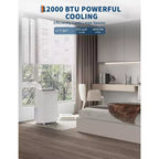 Condizionatore portatile da 15.000 BTU, unità AC portatile 3-in-1 con deumidificatore e ventilatore, modalità sleep, telecomando e pannello LED, raffredda 850 piedi quadrati, silenzioso