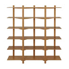 Christopher Knight Home Elliot Scaffale Moderno in Legno a 6 Ripiani Aperto per Esposizione e Archiviazione