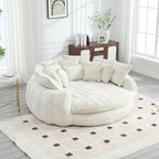 Comodo divano letto matrimoniale Loaf, divano letto oversize con braccioli