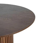 Christopher Knight Home Shankar, set da pranzo moderno da 5 pezzi con tavolo rotondo e sedie imbottite in legno di caucciù
