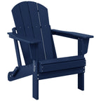 Polytrends Laguna Sedia Adirondack Pieghevole da Esterno per Patio Resistente allo Sbiadimento e alle Intemperie