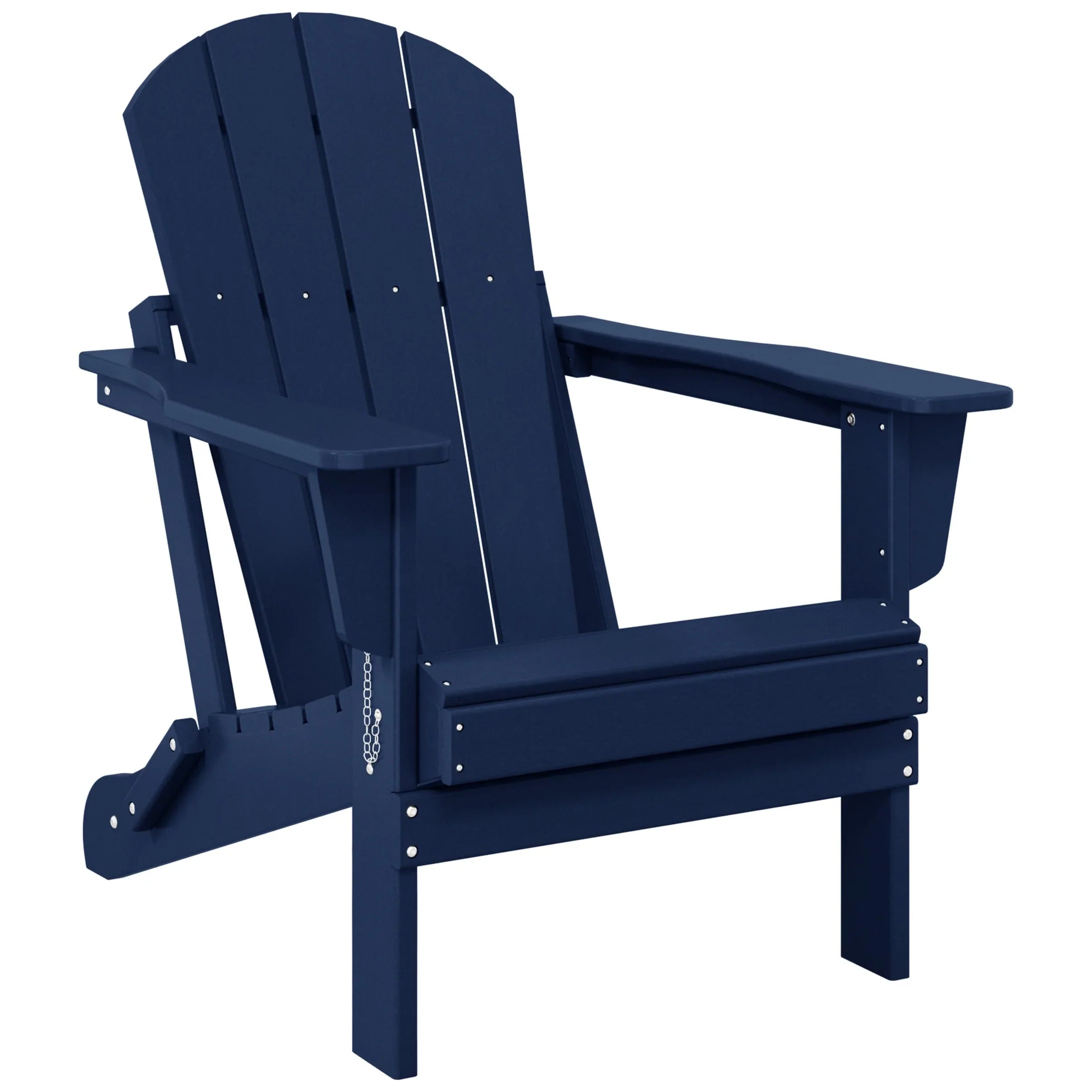 Polytrends Laguna Sedia Adirondack Pieghevole da Esterno per Patio Resistente allo Sbiadimento e alle Intemperie
