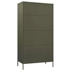 vidaXL Armadio Verde Oliva 90x50x180 cm Acciaio