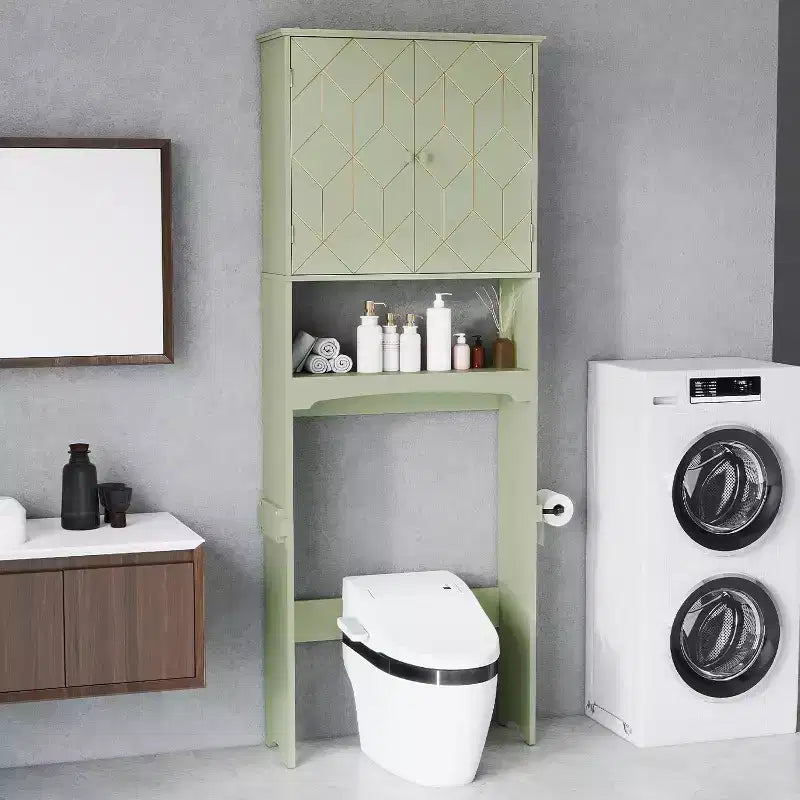 Armadietto salvaspazio da bagno sopra il WC