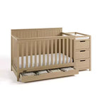 Culla e Fasciatoio Convertibili 5-in-1 con Cassetto