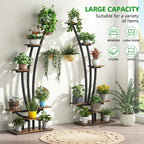 Fioriera Verticale per Piante da Interno a 6 Livelli per Giardino - Set da 2 Pezzi