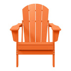 Polytrends Laguna Sedia Adirondack Pieghevole da Esterno per Patio Resistente allo Sbiadimento e alle Intemperie