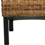 Set di 2 sedie da pranzo in vimini naturale 48L x 56P x 104A cm, stile Boho Coastal