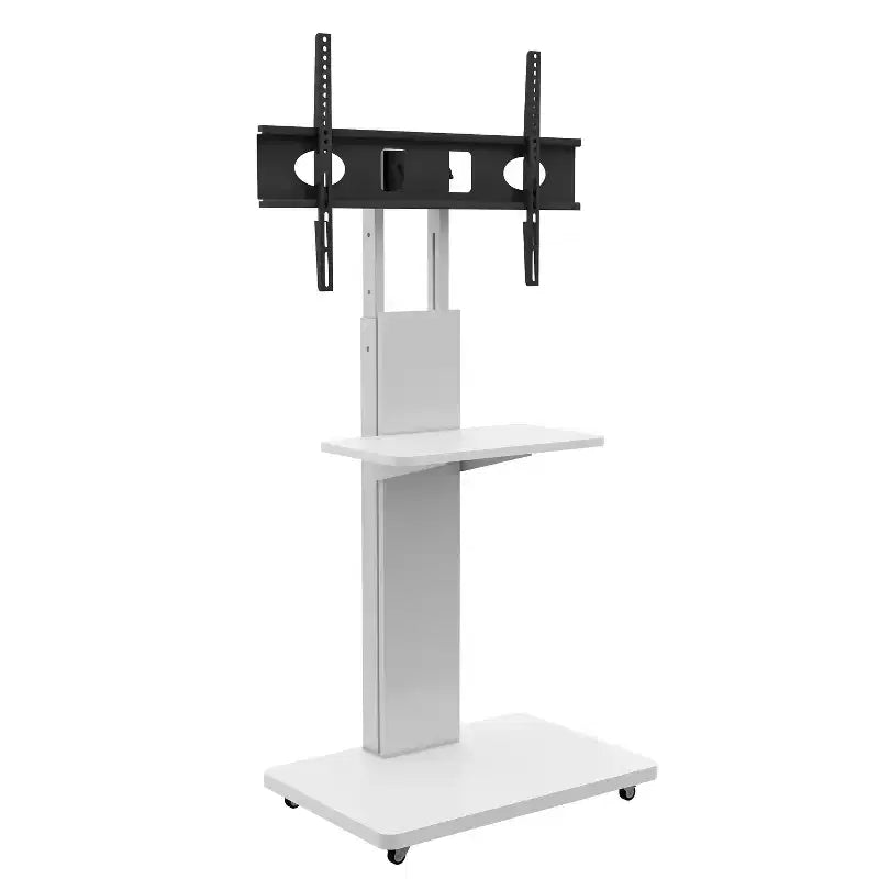 Mobile porta TV per televisori da 32-75 pollici, carrello TV mobile regolabile in altezza con cassetto e ruote per soggiorno, camera da letto, uffici -ModernLuxe