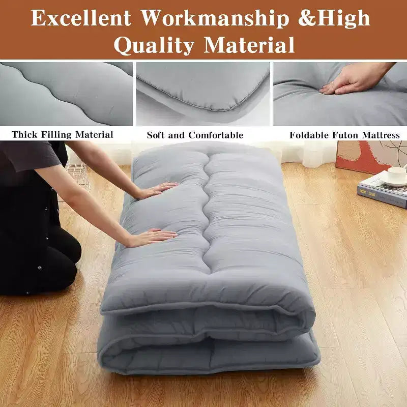 Materasso Futon Giapponese, Materassino Pieghevole da Pavimento, Tappetino Tatami per Casa, Materasso da Campeggio