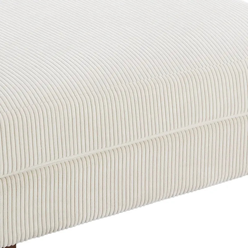 Pouf poggiapiedi oversize in velluto a coste moderno