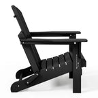 Polytrends Laguna Sedia Adirondack Pieghevole da Esterno per Patio Resistente allo Sbiadimento e alle Intemperie