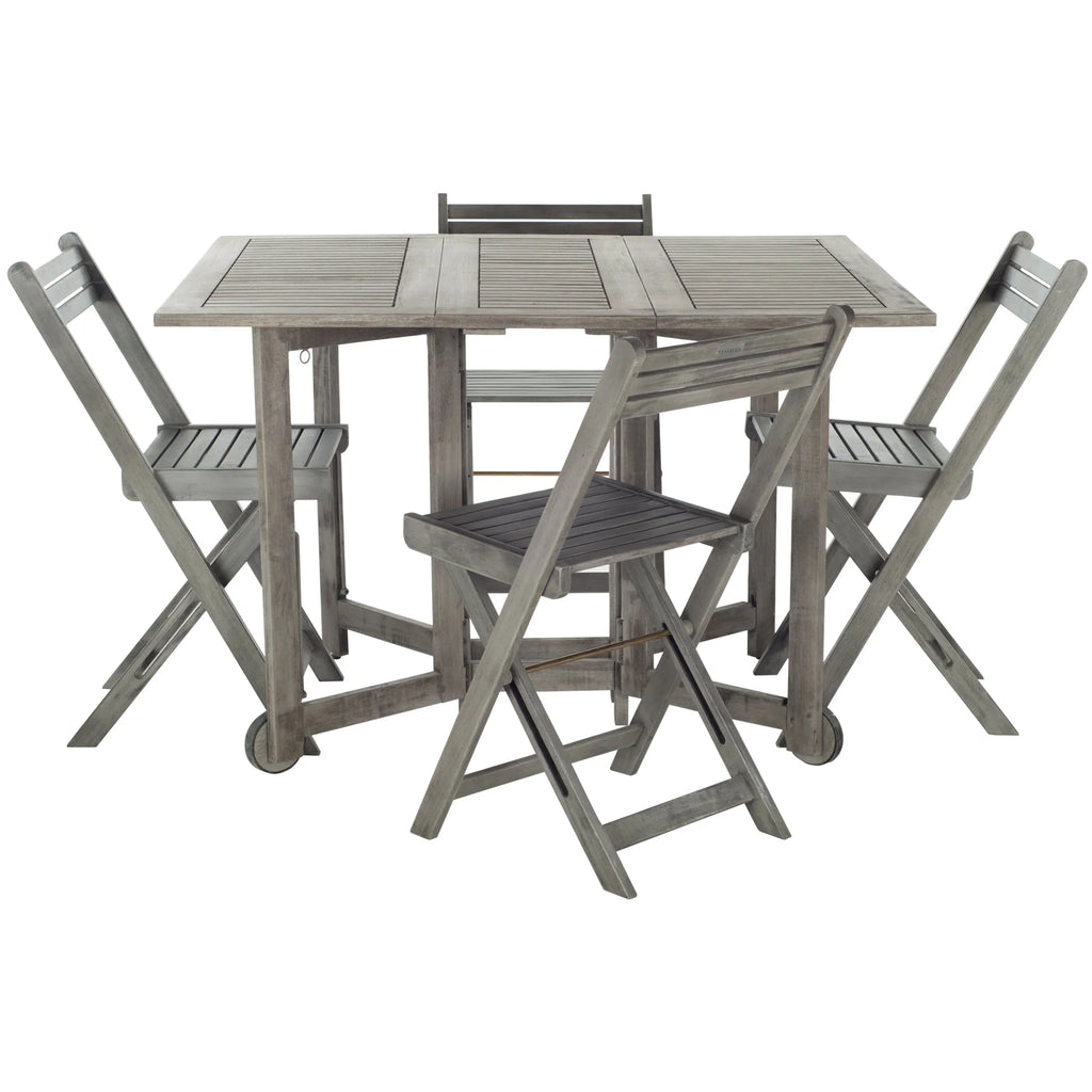 SAFAVIEH Brandy Set da pranzo da esterno 5 pezzi - 43Wx35Dx29H