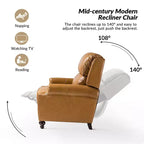 Set di 2 Poltrone Reclinabili Elisabete Moderne in Vera Pelle con Borchie Vintage per Salotto e Camera da Letto | ART OF LIVING DESIGNS