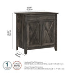 Scrittoio Key West con mobiletto di Bush Furniture