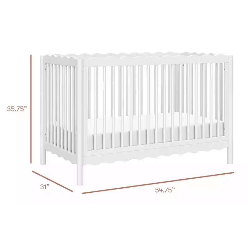 Babyletto Swell Culla Trasformabile 4-in-1 con Kit per la Conversione in Lettino per Bambini