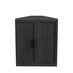 Mobile ad Angolo Dovelina con Ripiani Regolabili Credenza Buffet Vetrinetta Vino Mobile da Cucina e Sala da Pranzo con Ante in Legno - 31H x 31W, 36H x 31W