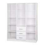 Palace Imports Armadio a 3 ante Cosmo 100% legno massello con ante in legno massello o a specchio