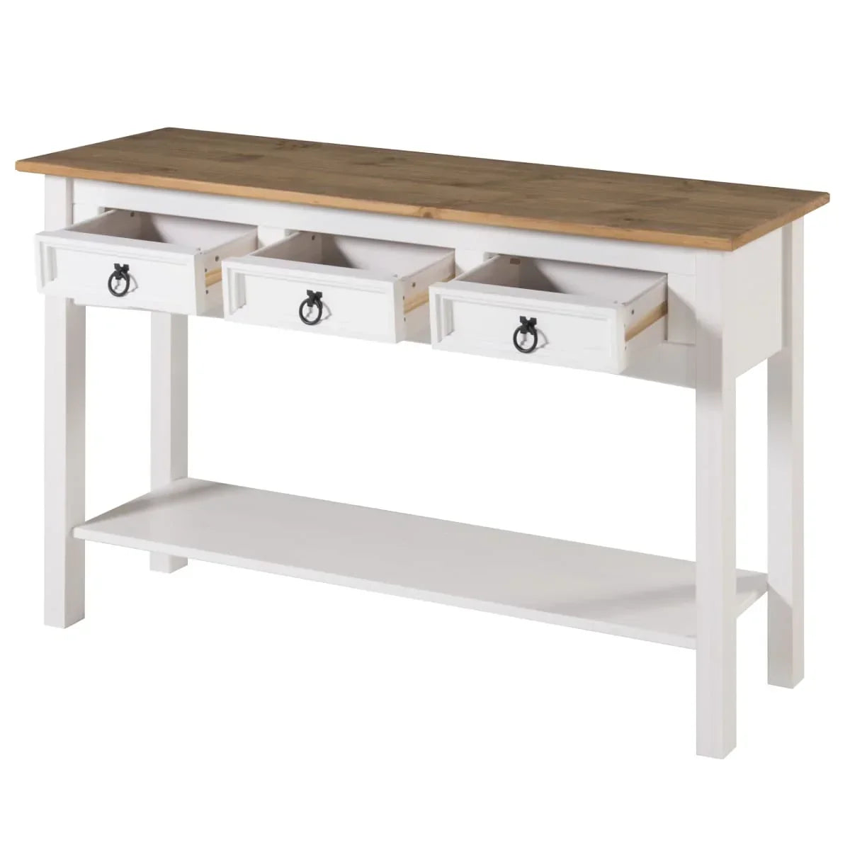 Consolle in Legno con 3 Cassetti Corona | Furniture Dash - N/A