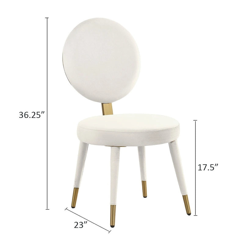 Morden Fort Set da pranzo rotondo moderno di lusso da 5 pezzi con tavolo e sedie