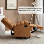 Poltrona reclinabile manuale oversize verde con girevole, dondolo e rivestimento in tessuto