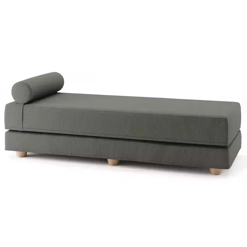 Divano letto / Letto estraibile queen-size - Microvelluto