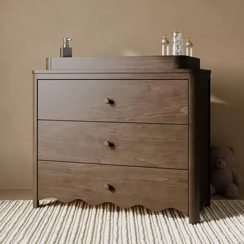 Comodino fasciatoio a 3 cassetti Storkcraft Casablanca con piano rimovibile
