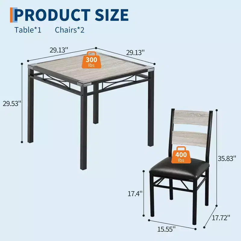 Set tavolo da pranzo per 4, con 4 sedie imbottite, set da 5 pezzi tavolo da cucina e sala da pranzo in legno con protezione angolare per cucina, appartamento, piccoli spazi