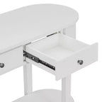 Tavolo Consolle Rustico Whisen Tavolo da Ingresso Tavolo Laterale con Frontale del Cassetto Scanalato
