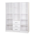 Palace Imports Armadio a 3 ante Cosmo 100% legno massello con ante in legno massello o a specchio