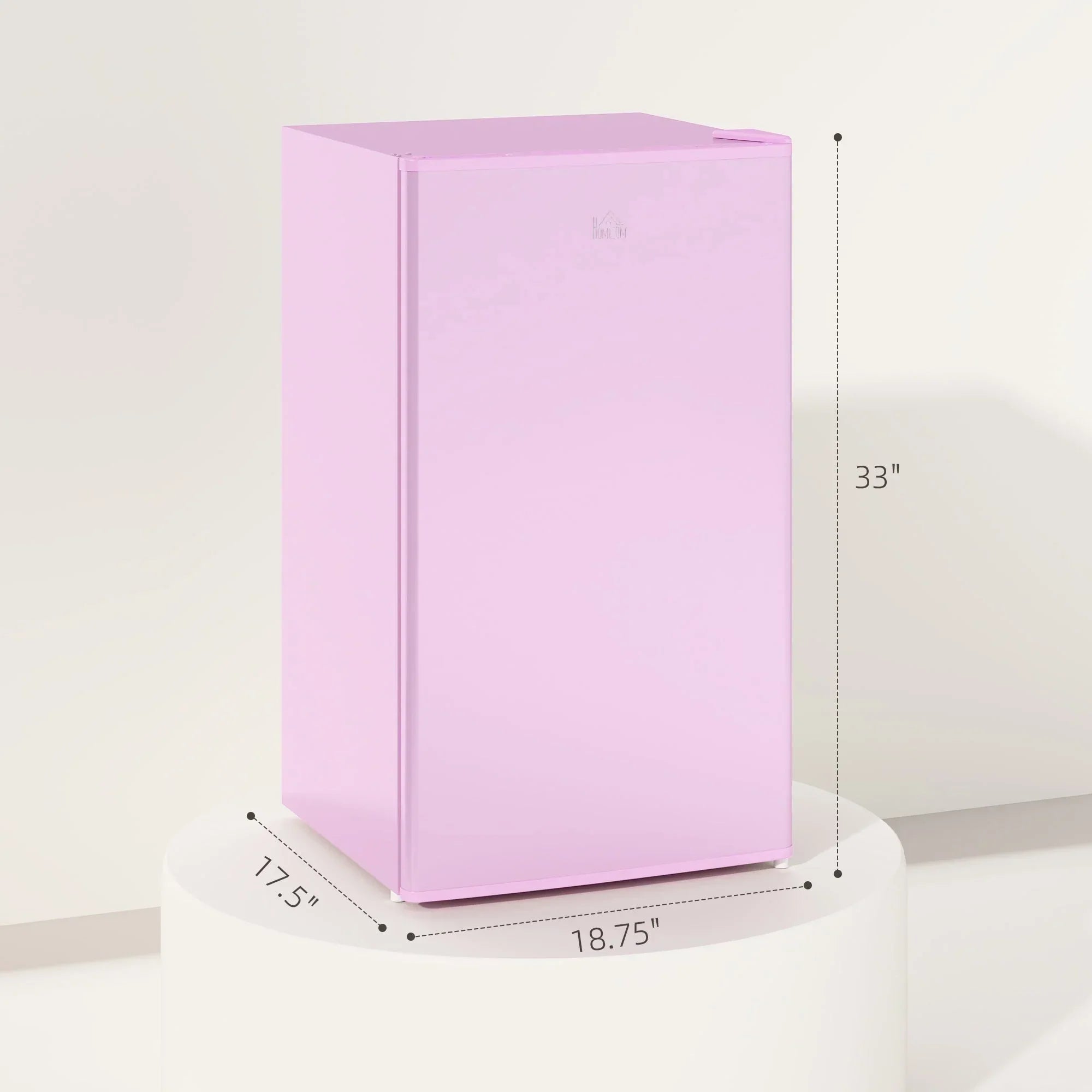Mini Frigorifero da 90 litri con Congelatore, Frigorifero Compatto a Porta Singola con Termostato Regolabile per Camera da Letto