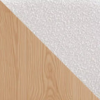 Sgabelli da Bar Senza Braccioli in Bouclé, Set da 4, con Gambe in Metallo Effetto Legno per Cucina, Soggiorno, Ristorante, Caffè - Morden Fort