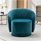 Poltroncina girevole Milvo Small in velluto