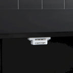 Set da isola per cucina TOPMAX con anta a ribalta e 2 posti a sedere, set tavolo da pranzo con ripiano regolabile, cassetti e portasciugamani