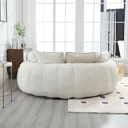 Comodo divano letto matrimoniale Loaf, divano letto oversize con braccioli