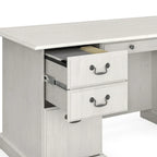 Scrivania Direzionale Bush Furniture Saratoga con Cassetti e Vani Contenitori